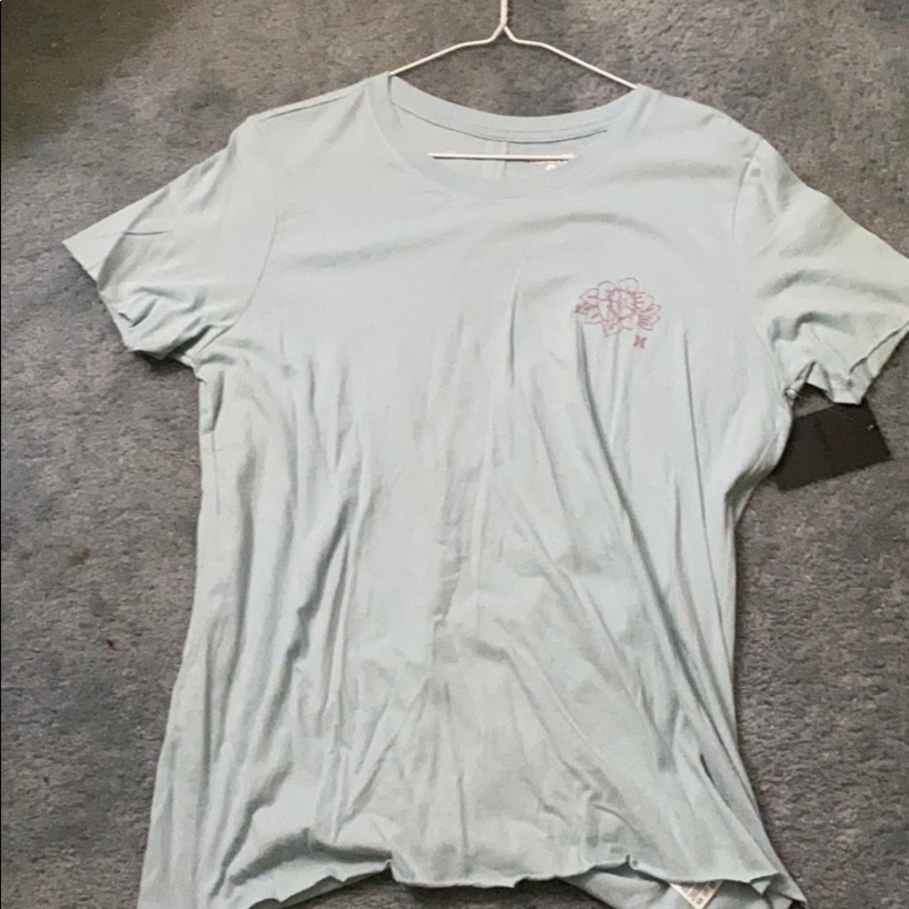 Light Blue Hurley Open Back top